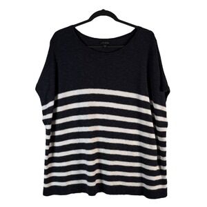 J Jill WearEver Collection‎ Size 4x Striped Relaxed Fit Knit Sweater